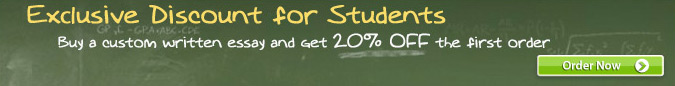 Buy a custom written essay and get 20% OFF the first order